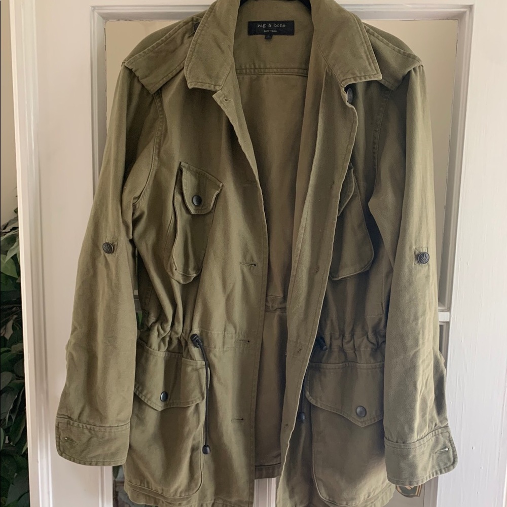 Rag & Bone Army Green Military Jacket, 6
